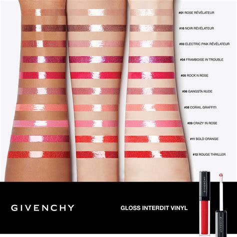 givenchy rouge interdit vinyl australia|Givenchy gloss interdit vinyl swatches.